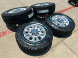 18" Chevy Silverado Trail Boss 2500 3500 OEM 5959 wheels rims NEW BFG KO3 A/T Texas Truck Tire