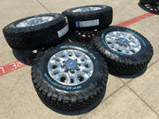 18" Chevy Silverado Trail Boss 2500 3500 OEM 5959 wheels rims NEW BFG KO3 A/T Texas Truck Tire
