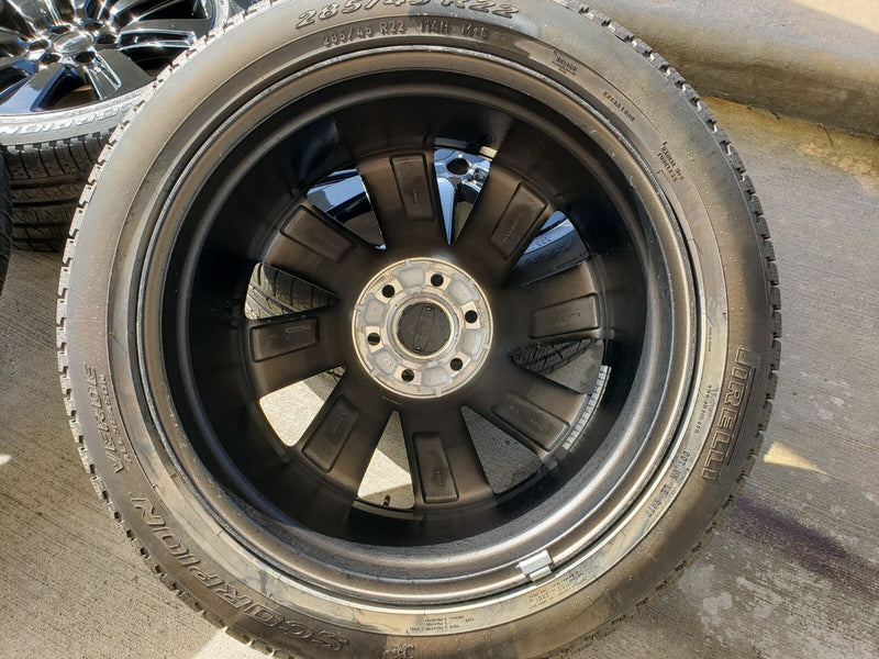 22" Lincoln Navigator OEM rims wheels Black Label 95384 10496 tires NEW Texas Truck Tire