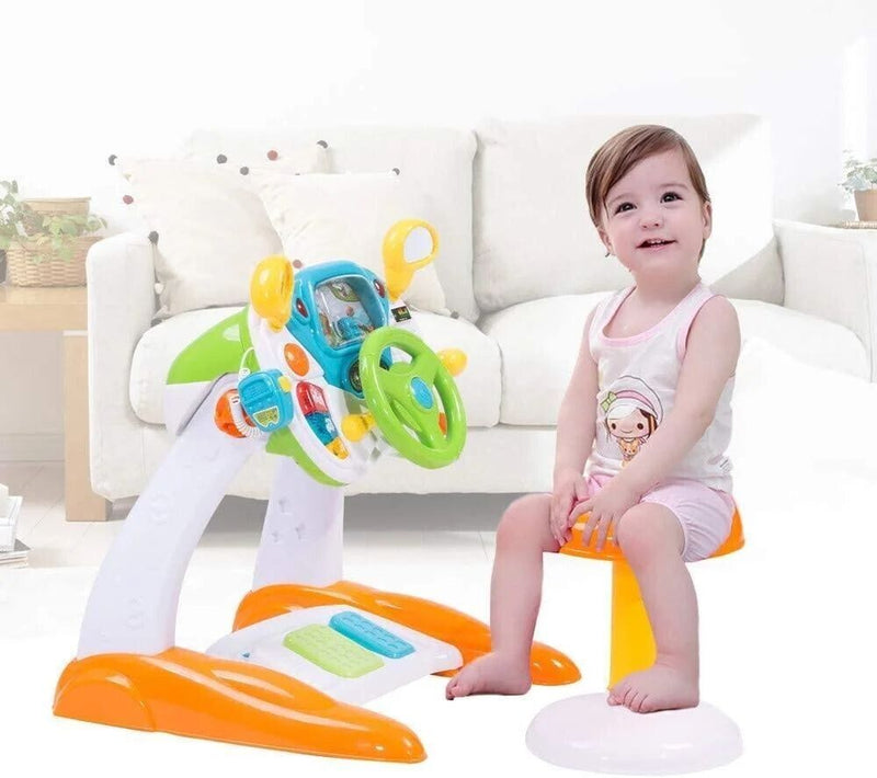 Interactive Toy Steering Wheel for Toddlers - Perfect for Imaginative Play and Motor Skills Development