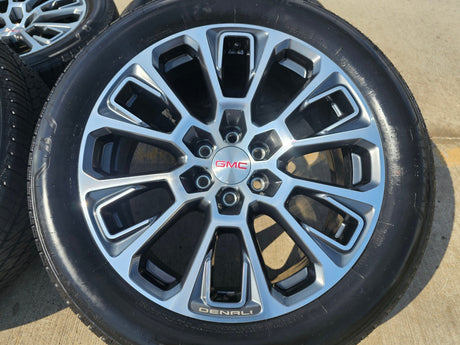 22" GMC Yukon Sierra DENALI OEM wheels rims Tahoe tires 2024 2025 2026 NEW Texas Truck Tire