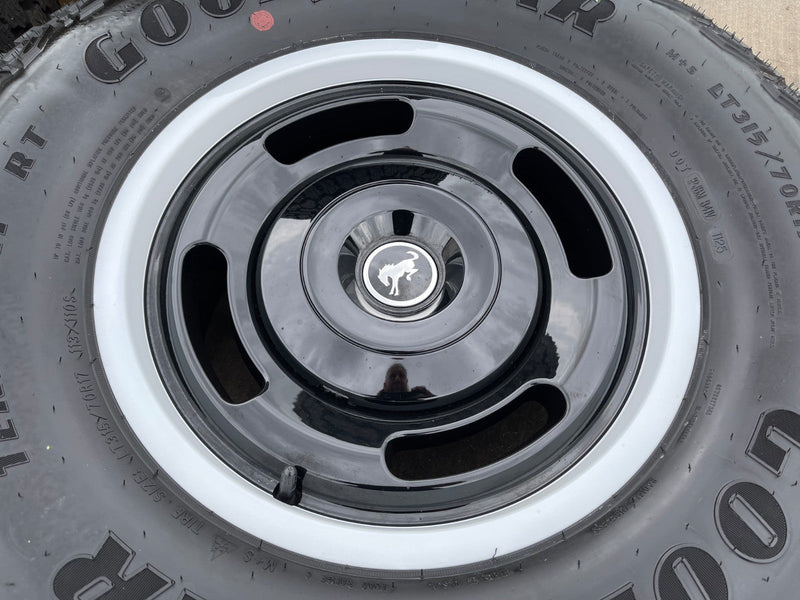 17" Ford Bronco HERITAGE Edition wheels rims white 2025 2026 GOODYEAR 35" NEW Texas Truck Tire