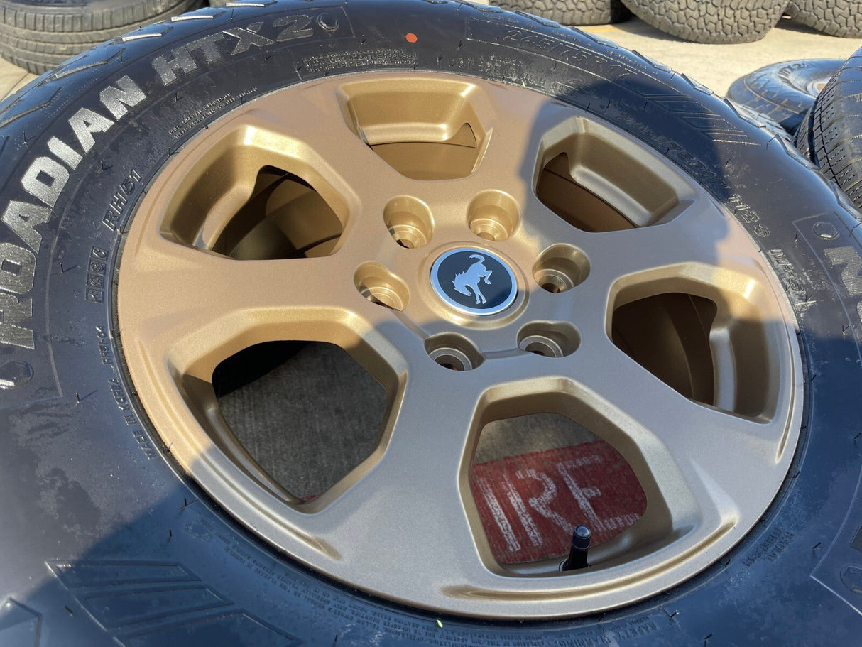 17" Ford Bronco HERITAGE wheels rims OEM 10384 10384 BRONZE 2023 2024 2025 NEW Texas Truck Tire
