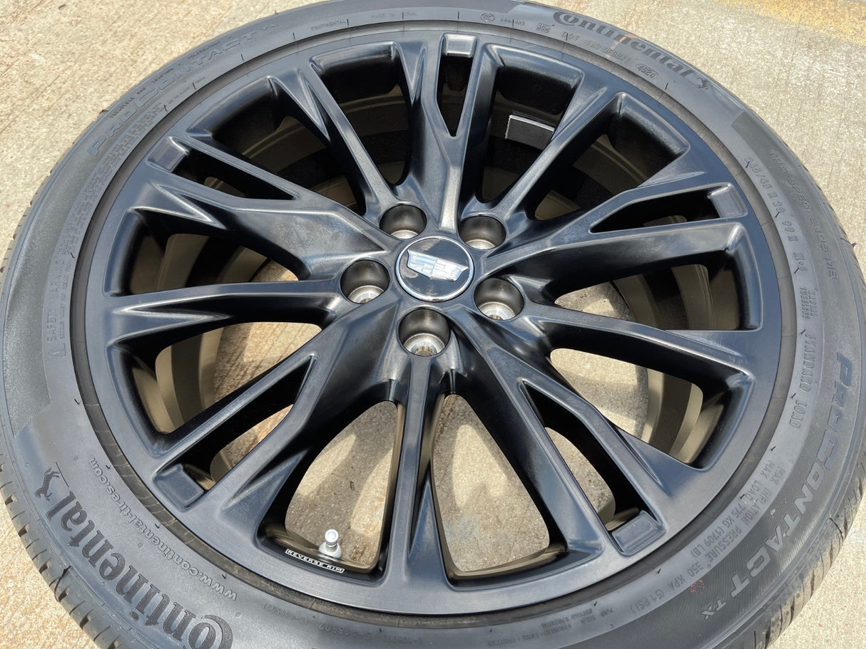 20" Cadillac XT4 OEM black wheel rim tire 2023 2024 2025 2026 NEW Texas Truck Tire