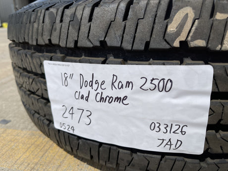 18" Dodge Ram 2500 3500 STEEL OEM 2473 wheel rim spare 2024 2025 2026 Firestone Texas Truck Tire