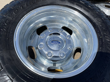 17" Ford F-350 Dually OEM 10477 10478 rims wheels 2023 2024 2025 TOYO A/T3 Texas Truck Tire
