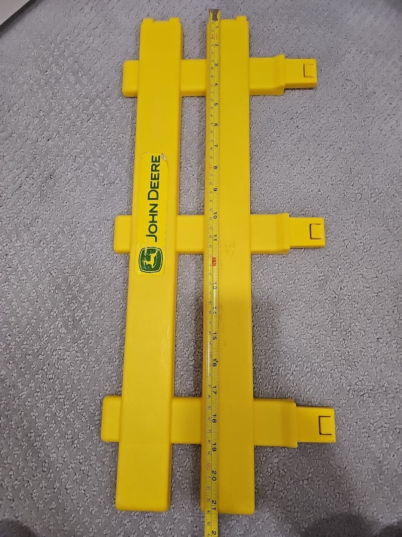 Kids' Yellow Ride-On Tractor Wagon Trailer with Side Gate Section