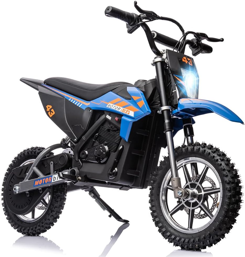 36V Electric Off-Road Bike for Children, Ride-on Motorbike 500W Brushed Engine Adjustable Speed