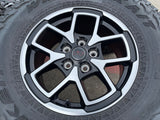 17" Jeep Wrangler Rubicon OEM 95730 9327 wheels rims Gladiator FALKEN A/T 33" Texas Truck Tire