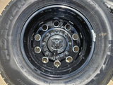 17" Dodge Ram 3500 Dually Laramie wheels rims 2706 2707 OEM black 2024 2025 NEW Texas Truck Tire