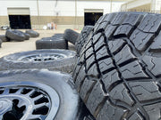 18" AEV SALTA GMC Sierra AT4X Chevy Trail Boss 2500 OEM wheels rims GOODYEAR 35" Texas Truck Tire