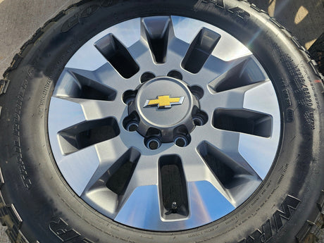 20" Chevy Silverado GMC Sierra AT4 2500 3500 OEM 5960 5947 wheels rims NEW Texas Truck Tire