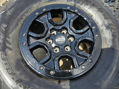 17" Ford Bronco SASQUATCH wheels rims BEADLOCK 10388 Ranger tires BFG KO2 A/T Texas Truck Tire