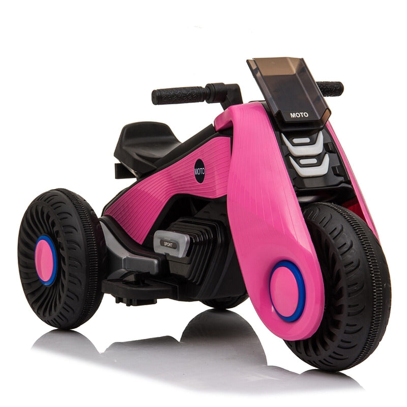 Fun and Stylish Pink Electric Motorcycle for Kids with USB Music - Perfect Birthday Gift for Girls!