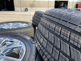 18" Ford F-150 Expedition OEM Lariat CHROME rims wheels 3998 tires NEW MICHELIN Texas Truck Tire