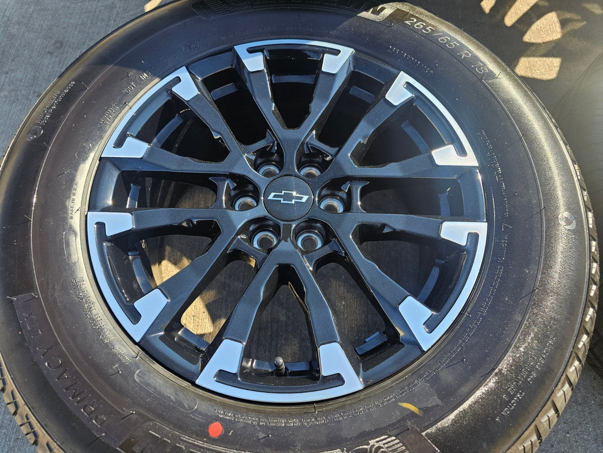 18" Chevy Traverse Blazer Z71 GMC Acadia OEM 14154 wheels rims 2025 2026 NEW Texas Truck Tire