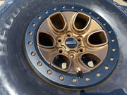 17" Ford F-150 Raptor OEM BEADLOCK rims wheels BRONZE 10459 95210 BFG 37" NEW Texas Truck Tire