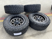18" 18x9 Fuel Crush D561 Jeep Wrangler wheels rims 5x114.3 5x4.5 5x5 5x127 35" Texas Truck Tire