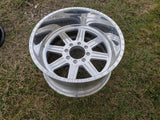 22x12 American Force G55 Tempo SS Polished Ram 2500 3500 wheel rim 8x165 NEW Texas Truck Tire