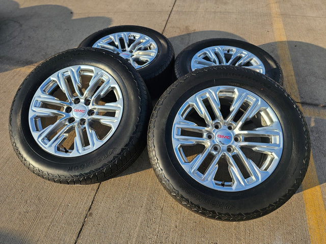 20" GMC Yukon Sierra Tahoe Silverado OEM 2120 14024 wheels rims tires Texas Truck Tire