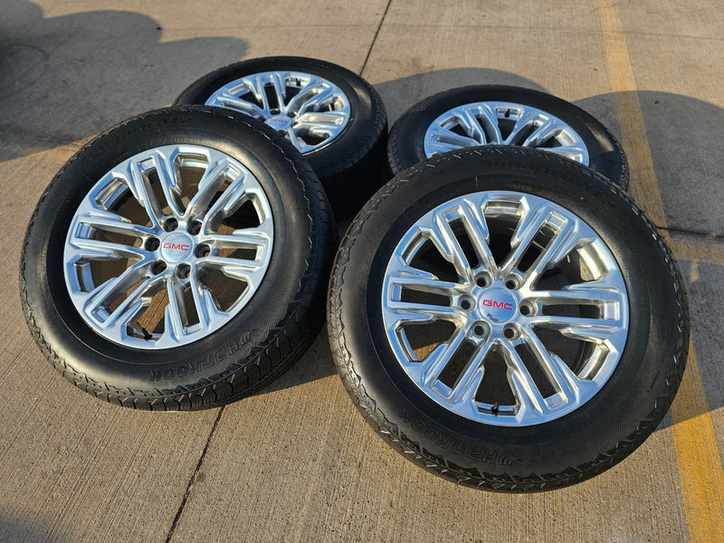 20" GMC Yukon Sierra Tahoe Silverado OEM 2120 14024 wheels rims tires Texas Truck Tire