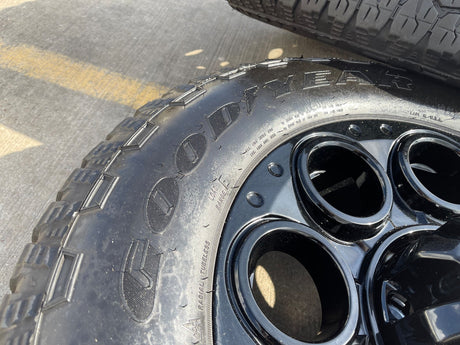20" Ford F-250 F-350 OEM black Lariat wheels rims 10299 10484 tires DISCOUNTED Texas Truck Tire
