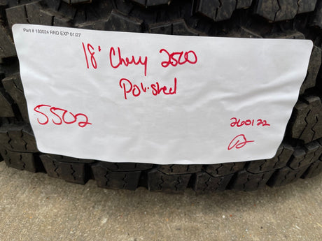 18" Chevy Silverado GMC Sierra 2500 3500 OEM 5502 wheels rims tires GOODYEAR Texas Truck Tire