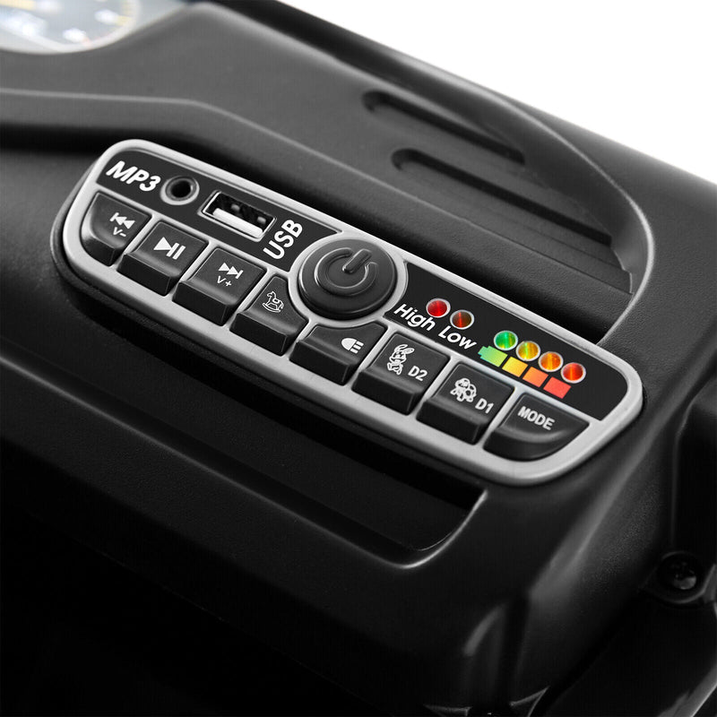 12V10AH Battery Kids Ride On Truck with Swing, Trailer, LED, MP3, and Bluetooth RC Features