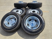 17" Ford F-350 Dually OEM 10477 10478 rims wheels Michelin A/T2 NEW Texas Truck Tire