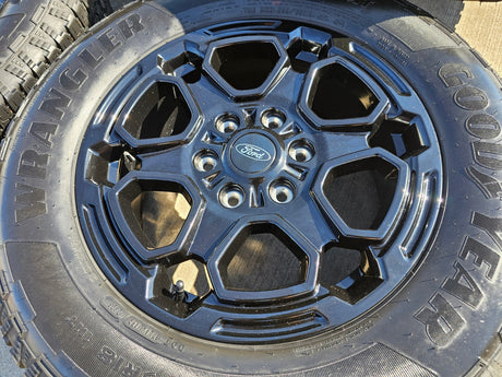 18" Ford Ranger OEM wheels rims tires Bronco black 2023 2024 2025 2026 NEW Texas Truck Tire