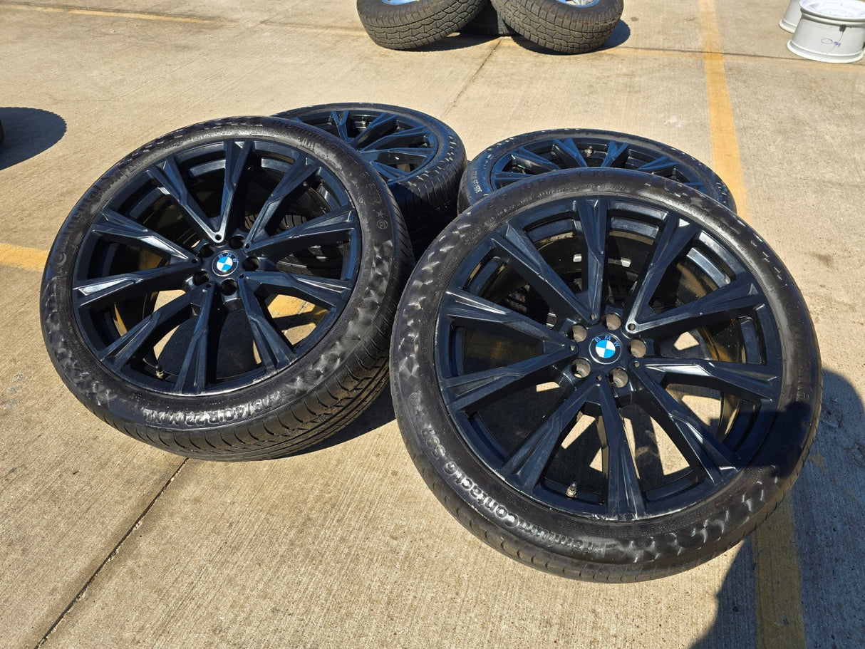 22" BMW X5 X6 X7 OEM 86534 86539 Series wheels rims tires CONTINENTAL Texas Truck Tire