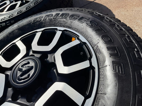 18" Ram 2500 3500 LARAMIE OEM wheels rims 2694 tires BRIDGESTONE A/T Texas Truck Tire