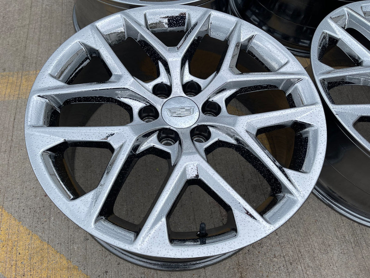22" GMC Yukon Sierra DENALI OEM 14078 wheels rims CHROME 2025 2026 DISCOUNTED Texas Truck Tire
