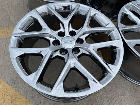 22" GMC Yukon Sierra DENALI OEM 14078 wheels rims CHROME 2025 2026 DISCOUNTED Texas Truck Tire