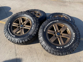 17" Ford F-150 BRONZE Tremor OEM 10339 rims wheels tires BFG KO2 A/T NEW Texas Truck Tire