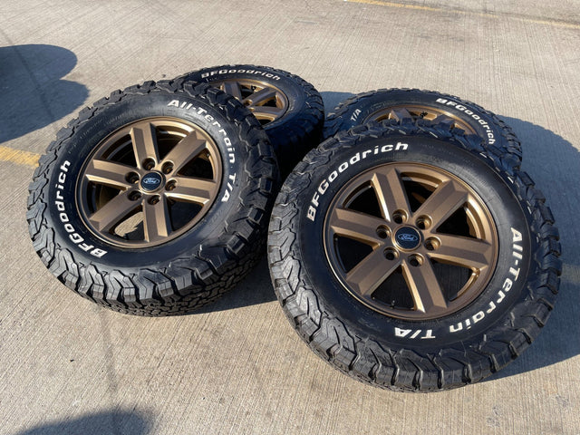 17" Ford F-150 BRONZE Tremor OEM 10339 rims wheels tires BFG KO2 A/T NEW Texas Truck Tire