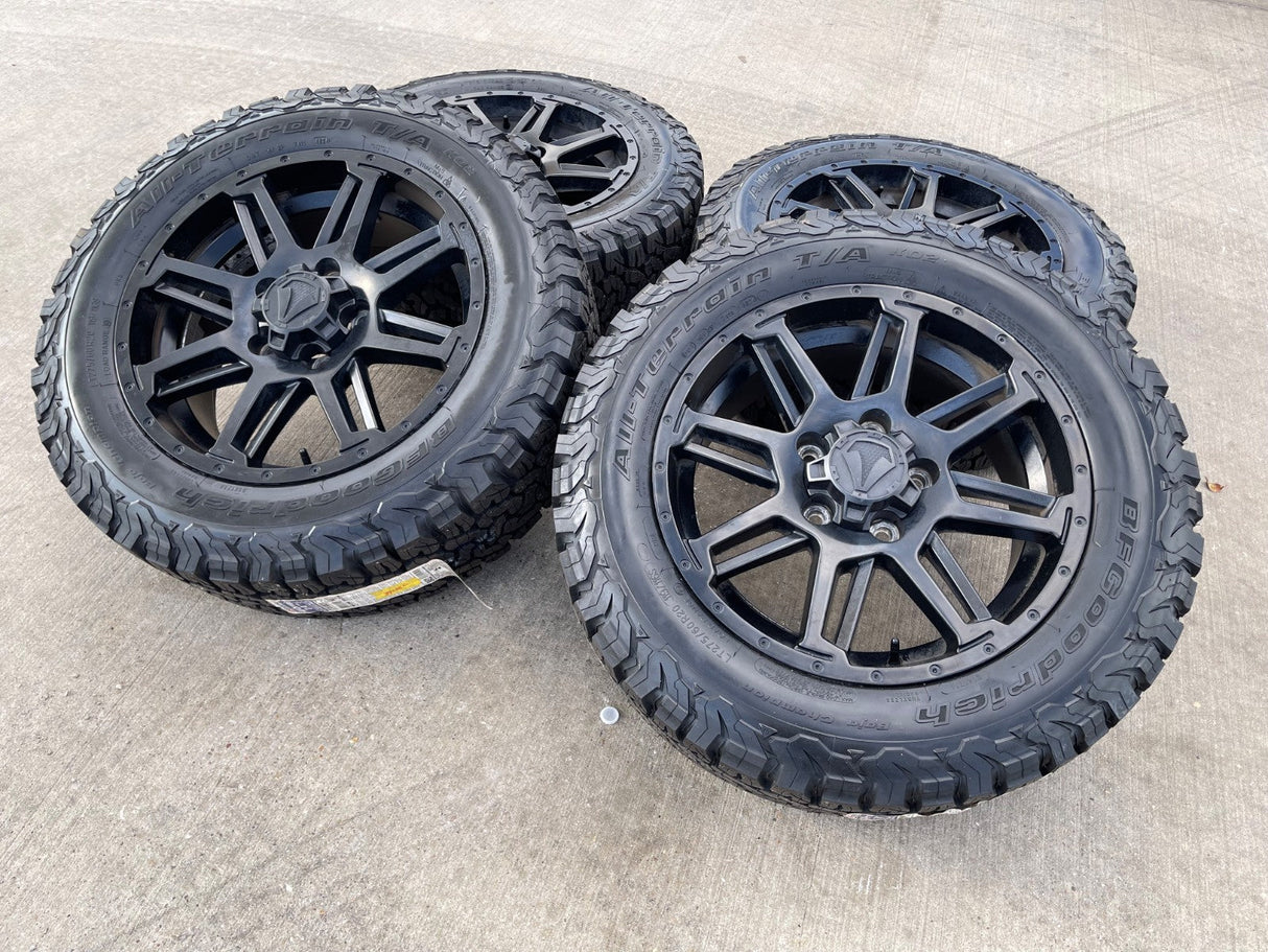 20" Toyota Tundra Sequoia T FORCE TSS TRD OEM black wheels rims 5x150 NEW BFG Texas Truck Tire