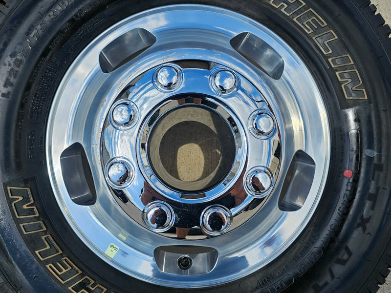 17" Ford F-350 Dually OEM 10477 10478 rims wheels Michelin A/T2 NEW Texas Truck Tire