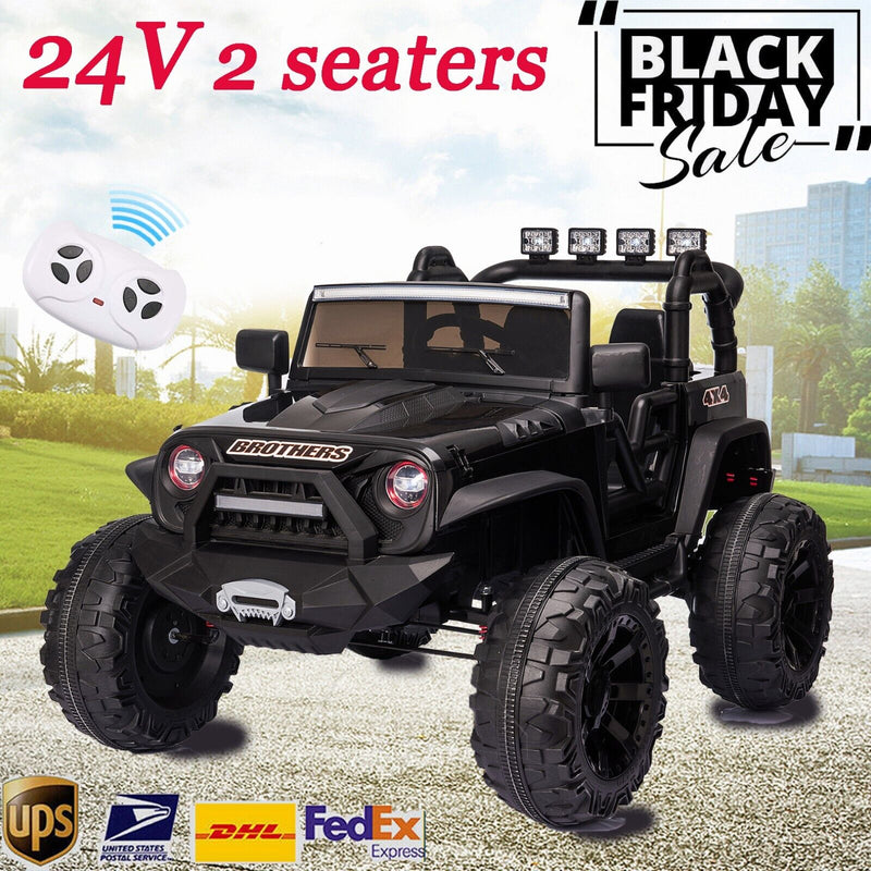 Remote Control 24V Electric Ride On Car Toy with Music - Perfect Gift for Kids