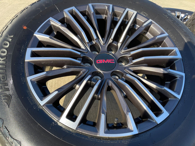 20" GMC Sierra Yukon Chevy Silverado OEM wheels rims 2024 2025 2026 NEW Texas Truck Tire