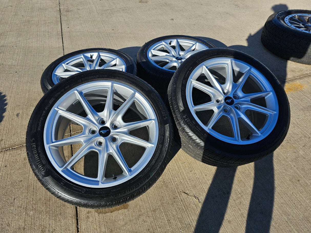 19" Ford Mustang Stealth GT OEM wheels rims 95759 tires 2021 2022 2023 2024 2025 Texas Truck Tire