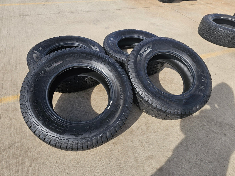 (4) 265/70/18 Cooper Discoverer Snow Claw LT 10 ply load range E tires Texas Truck Tire