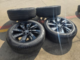 22" Lincoln Navigator OEM rims wheels Black Label 95384 10496 tires PIRELLI NEW Texas Truck Tire