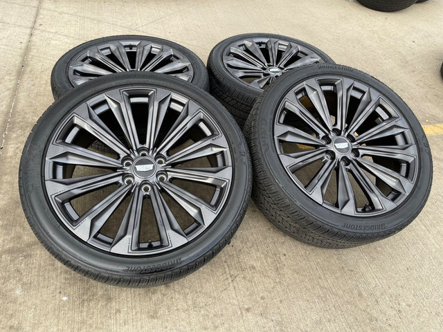 24" Cadillac Escalade V OEM wheels rims tires 2022 2023 2024 2025 2026 Texas Truck Tire
