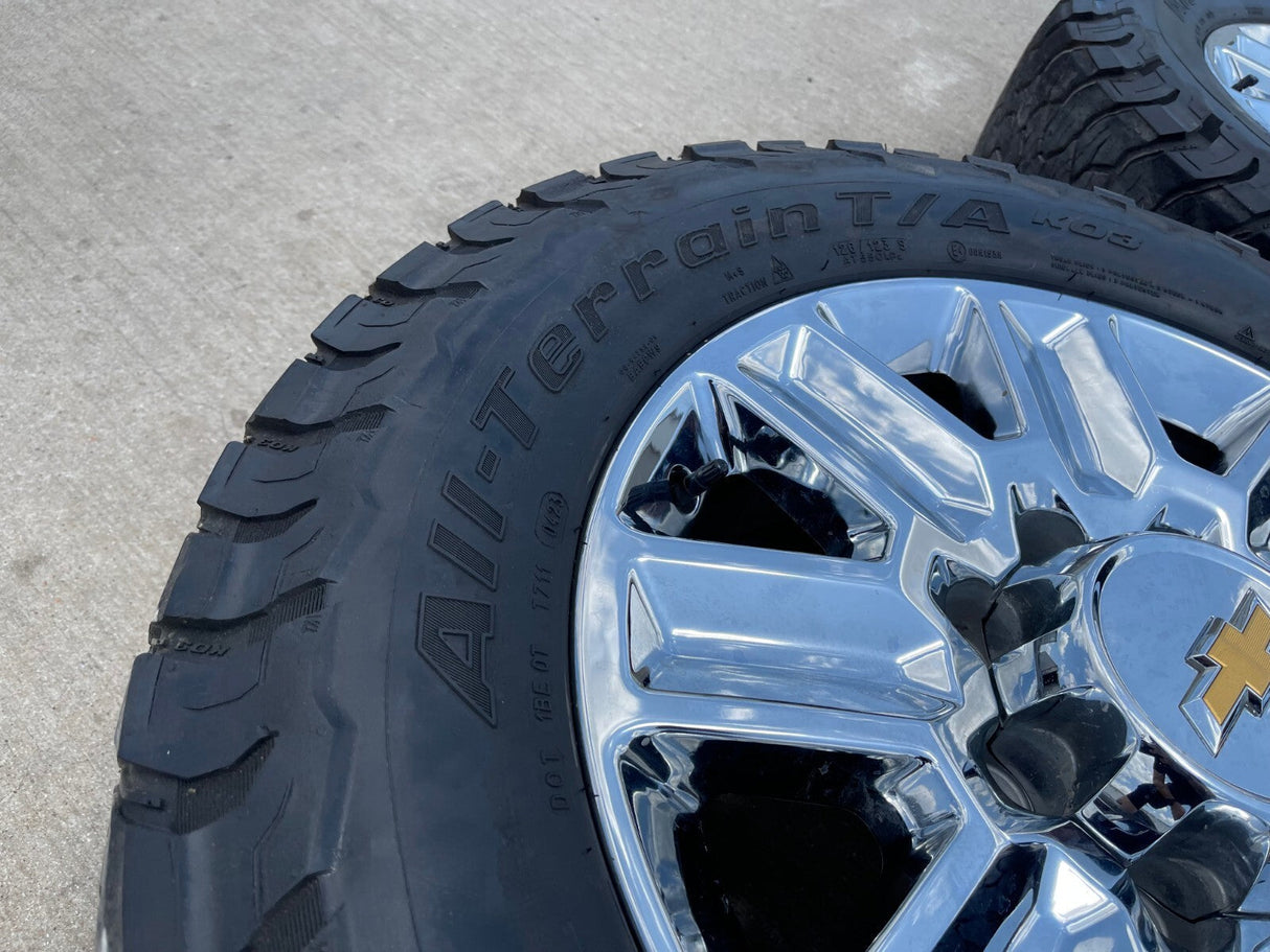 20" Chevy Silverado High Country LTZ 2500 3500 OEM 14124 wheels rims BFG KO3 A/T Texas Truck Tire
