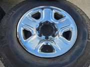 18" Dodge Ram 2500 3500 STEEL chrome OEM 2473 wheels rims MICHELIN LTX A/T2 Texas Truck Tire