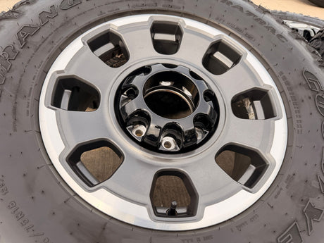 18" Ford F-250 F-350 OEM TREMOR rims wheels 10482 tires 35" DURATRAC A/T Texas Truck Tire