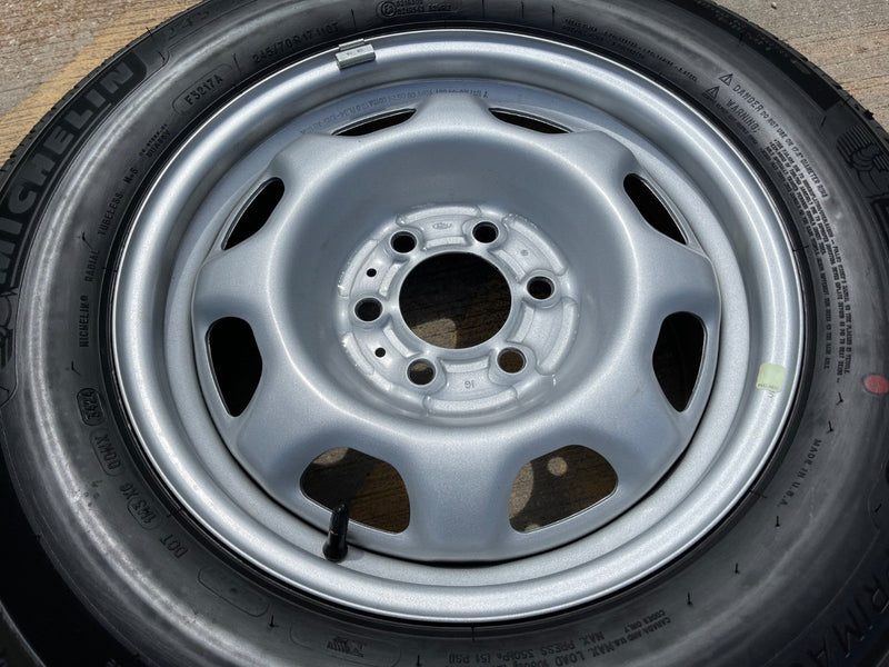 17" Ford F-150 OEM rim wheel 3857 tire steel 2023 2024 2025 2026 MICHELIN NEW Texas Truck Tire