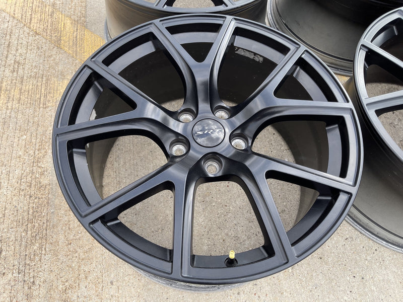 20" 20x10 Jeep Grand Cherokee SRT Trackhawk SRT8 OEM 9173 black wheels rims Texas Truck Tire