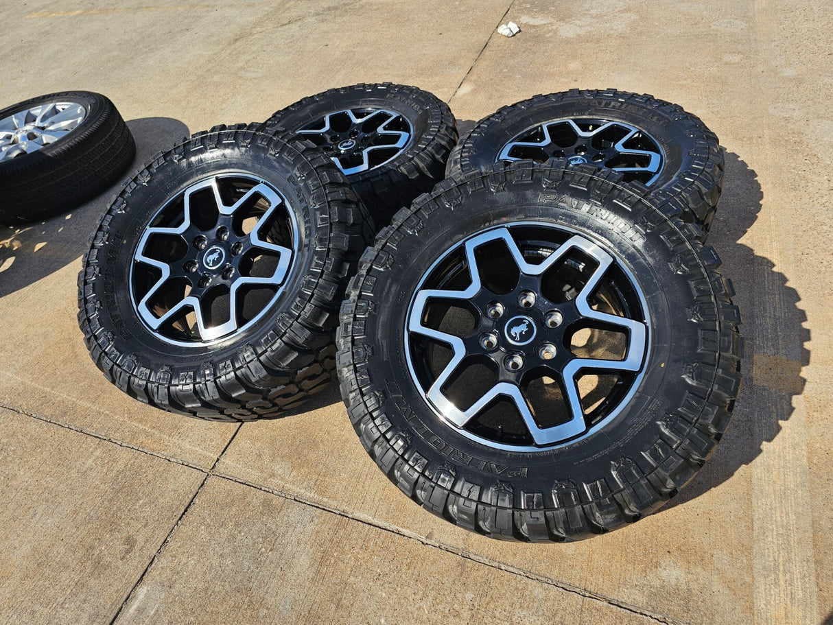 18" Ford Ranger Bronco wheels rims 95213 tires 2022 2023 2024 2025 33" Texas Truck Tire